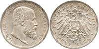 Deutsches Kaiserreich / Württemberg 5 Mark Wilhelm II. 1892-1913, WILHELM II KOENIG VON WUERTTEMBERG -