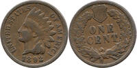 USA 1 Cent Liberty Head, Indischer Kopfschmuck, Pointed Bust, Philadelphia -