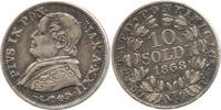 Vatikanstadt 10 Soldi PIVS·IX·PON· MAX·A·XXI, Pius IX, Rom, -