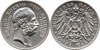 Deutsches Kaiserreich / Sachsen 2 Mark 1904 E Georg I, K&ouml;nig von Sachsen... 167.65 US$  +  230.09 US$ shipping