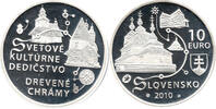 Slowakei 10 Euro 2010 UNESCO-Welterbe, Holzkirchen, Dalibor Schmidt, Kre... 63.59 US$  +  230.09 US$ shipping