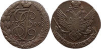 Russland 5 Kopeken 1789 EM Ekaterina II., 1762 - 1796, Ekaterinburg Mint... 127.18 US$  +  230.09 US$ shipping