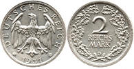 Deutschland 2 Mark 1931 D Reichsadler, Deutsches Reich, M&uuml;nchen vorz&uuml;gli... 92.50 US$  +  230.09 US$ shipping
