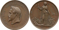 Frankreich Kupfermedaille Chambres de Commerce de Lille, Napoléon III -