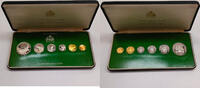 Guyana 1,91 Dollar KMS Kursmünzsatz, Proof set, Franklin Mint -