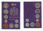 Malta 68 Cent 10 Mils, KMS Kursmünzsatz -