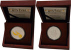 Niue 2 Dollar / 1 oz Silber Harry Potter, Goldener Schnatz, Golden Snitch, Wizarding World -