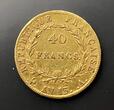 Frankreich 40 Francs Gold AN 13 A Napoleon I. 1804-1814, 1815. Winz. Schrötlingsfehler. VF+