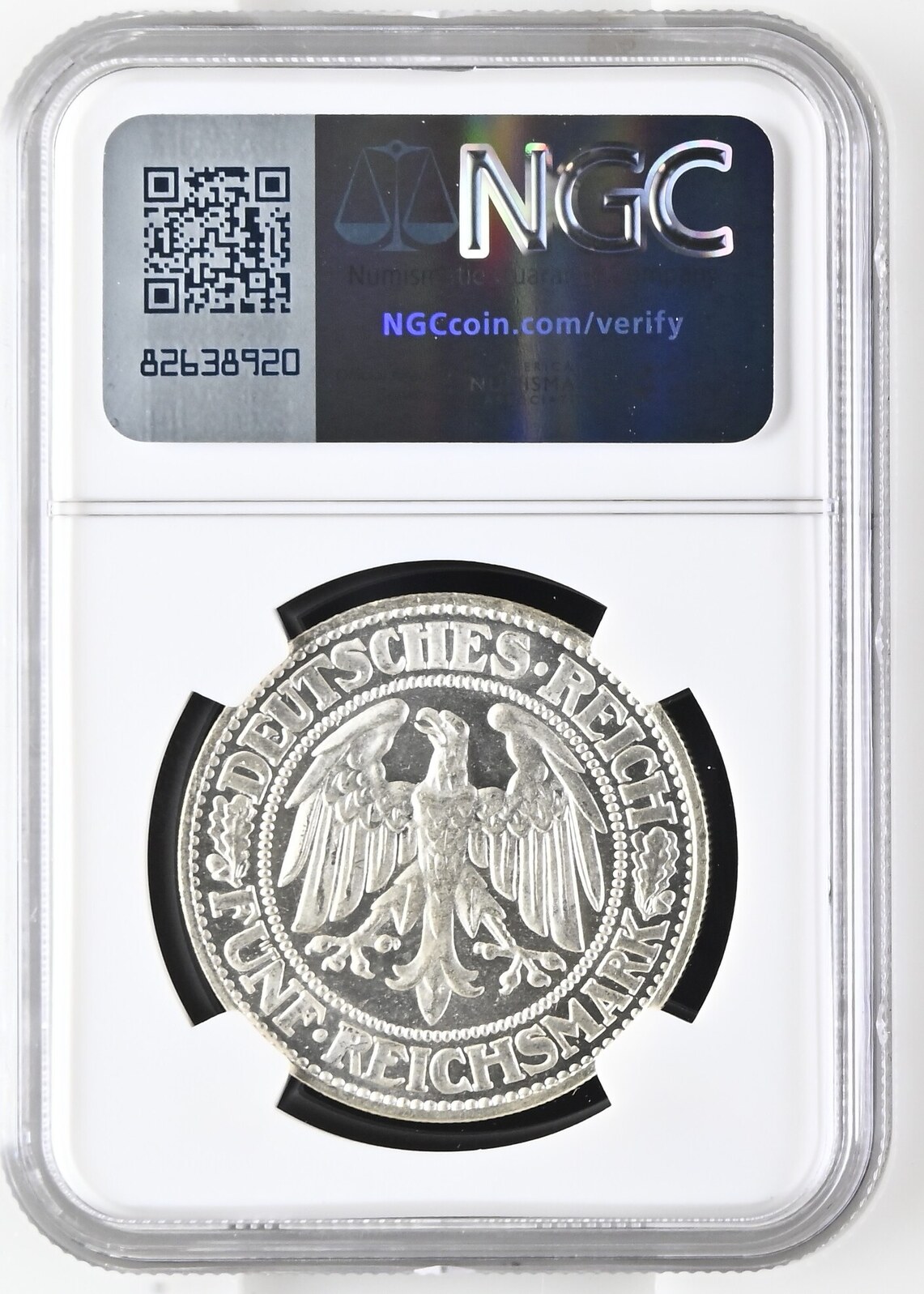 Weimarer Republik 5 Mark 1929 F NGC MS66 | MA-Shops