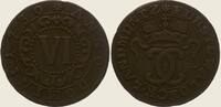 Waldeck Cu 6 Pfennig Karl August Friedrich 1728-1763. Picture