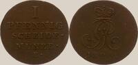 Braunschweig-Calenberg-Hannover Cu Pfennig Georg IV. 1820-1830. -
