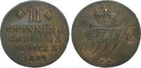 Braunschweig-Wolfenbüttel Cu 2 Pfennig Friedrich Wilhelm 1806-1815. -