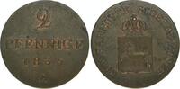 Braunschweig-Calenberg-Hannover Cu 2 Pfennig Wilhelm IV. 1830-1837. -