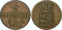 Oldenburg Cu 1/2 Grote Paul Friedrich August 1829-1853. -
