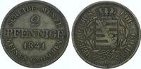 Sachsen-Coburg-Gotha Cu 2 Pfennig Ernst I. 1826-1844. -