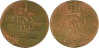 Braunschweig-Calenberg-Hannover Cu Pfennig Wilhelm IV. 1830-1837. -