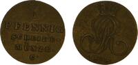 Braunschweig-Calenberg-Hannover Cu Pfennig Georg IV. 1820-1830. -