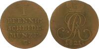Braunschweig-Calenberg-Hannover Cu Pfennig Georg IV. 1820-1830. -