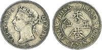 Hongkong 5 Cents Victoria 1837-1901. -