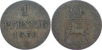 Braunschweig-Calenberg-Hannover Cu Pfennig Wilhelm IV. 1830-1837. -