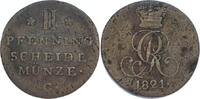 Braunschweig-Calenberg-Hannover Cu 2 Pfennig Georg IV. 1820-1830. -