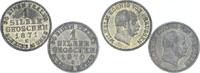 Brandenburg-Preußen LOT: Silbergroschen Wilhelm I. 1861-1888. -