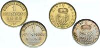 Brandenburg-Preußen LOT: CuNi Nachahmung eines Pfennig Wilhelm I. 1861-1888. -