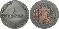 Bayern Cu Kreuzer Maximilian I. Joseph 1806-1825. -