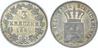 Hessen-Darmstadt 3 Kreuzer Ludwig III. 1848-1877. -