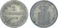 Hessen-Darmstadt 3 Kreuzer Ludwig II. 1830-1848. -