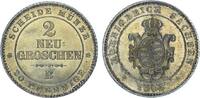 Sachsen-Albertinische Linie 2 Neugroschen Johann 1854-1873. -