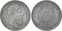 Württemberg 5 Mark Karl 1864-1891. -