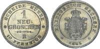 Sachsen-Albertinische Linie Neugroschen Johann 1854-1873. -