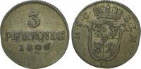 Sachsen-Coburg-Saalfeld 3 Pfennig Franz 1800-1806. -