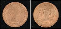 Grossbritannien Cu 1/2 Penny Elisabeth II. 1952-2022. -