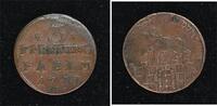 Anhalt-Bernburg Cu 3 Pfennig Victor Friedrich 1721-1765. -