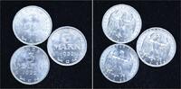 Weimarer Republik LOT: 3 Mark -