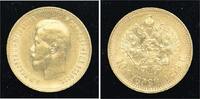 Russland 10 Rubel Gold Nikolaus II. 1894-1917. -