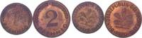 Bundesrepublik Deutschland 1 und 2 Pfennig -