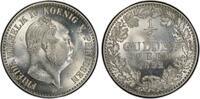 Brandenburg-Preußen 1/2 Gulden 1852 A Friedrich Wilhelm IV. 1840-1861. PCGS MS64. Stempelglanz