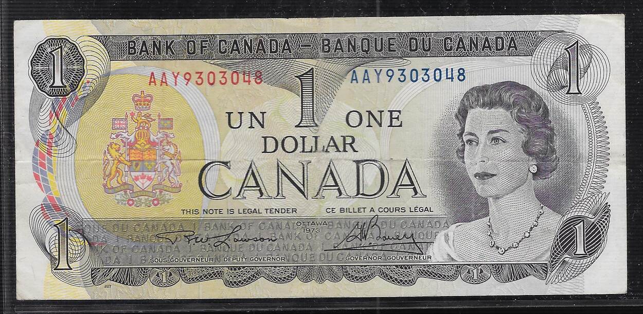 CANADA 1 Dollar 1973 (1974) Reine ÉLISABETH II. Serie: AAY. VF ...