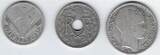 FRANCE 25 Cent. 50 Cent. 1 et 10 Francs 25c. 1 und 10Fr. Leichte Stempeldrehung. Coin tourné. 50 C. Metallüberchüß .* schön(im Schnitt)