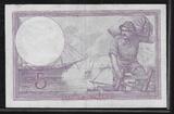 FRANCE . 5 Francs 15.01.1919 *VIOLET* Alphabet: X.5281 . Fast vorzüglich (flach getrückt)