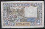 FRANCE . 20 Francs 03.04.1941 SCIENCE et TRAVAIL. Wissenschaft und Arbeit. Alphabet:S.3293 . VF