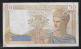 FRANCE . 50 Francs 12.09.1935 CÉRÈS. Alphabet: Z.2874 . F/VF