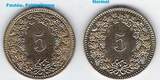 SVIZRA. SVIZZERA. SCHWEIZ. SUISSE . 5 Rappen 2003 Tête d