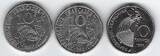 FRANCE . 10 Francs 1986. 2x Jimenez*, 1x Robert Schuman  . VF Sehr schön / vortzüglich.