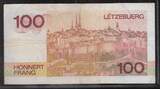 LËTZBUERG/LUXEMBOURG 100 Frang/Francs 14/08/1980 Groussherzog John. Grand Duc Jean. Serie: A . F