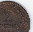 FRANCE . 2 Centimes. 1907. Fauté (du 2 au E) . aEF (Präge fehler)