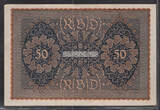 DEUTSCHLAND/ALLEMAGNE. 50 Reichsmark. 24/06/1919. RÉPUBLIQUE de WEIMAR . WEIMARER REPUBLIK . Serie: AK/a . VF+.